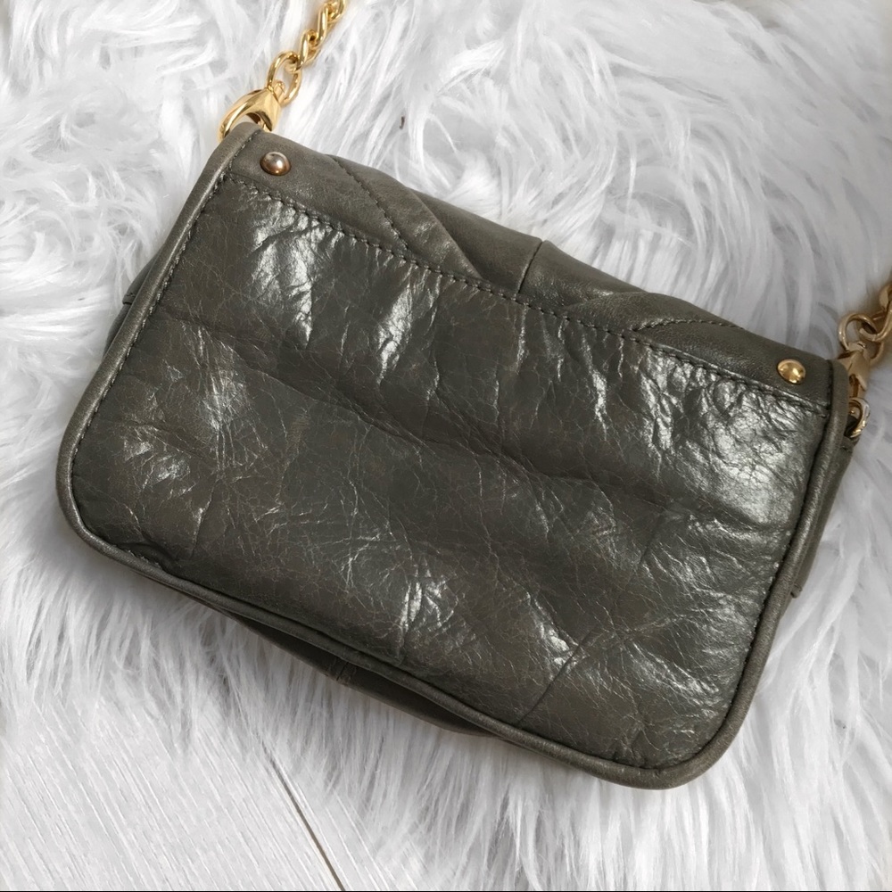 Badgley Mischka Taupe Gray Crossbody Bag - Picture 6 of 8